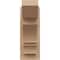 Ekena Millwork 6-in W x 12-in D x 16-in H Balboa Slat Rough Cedar Woodgrain TimberThane Outlooker, Primed Tan OUTUR060X12X16BOA24RCPR - alternate 4